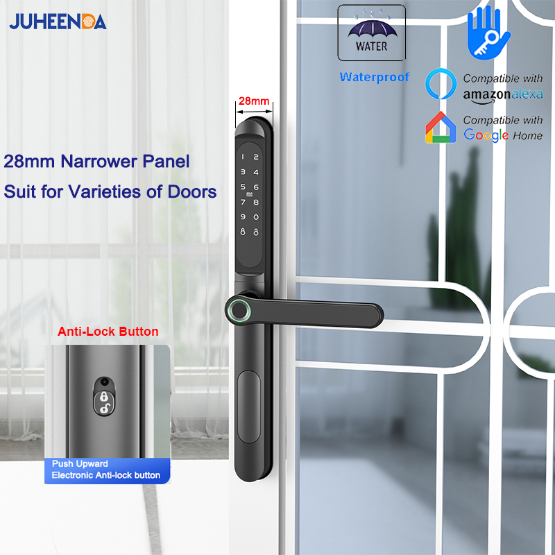TTLock App Smart Aluminum Door - đánh giá và giá Glass Door Hinge
